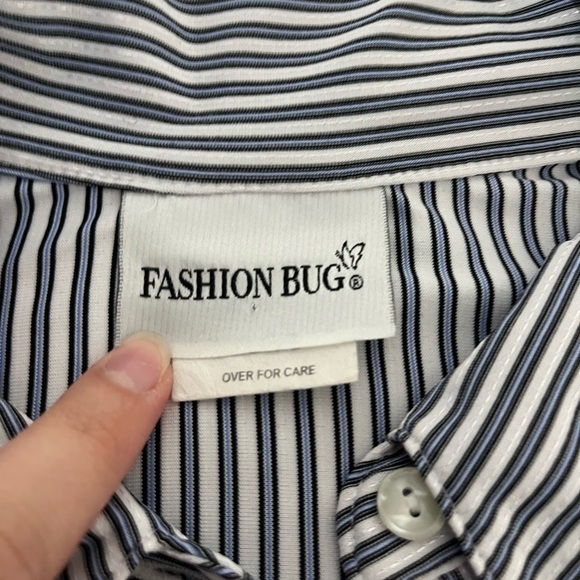 Striped Button-Up Shirt - Picture 4 of 5